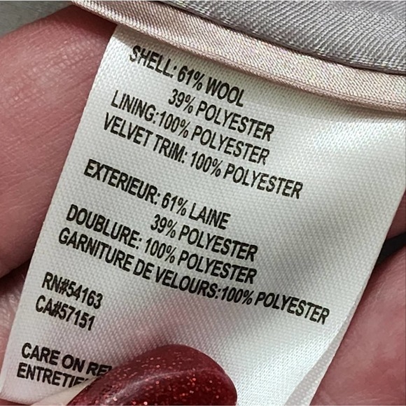 CALVIN Klein Thistle‎ Faux Fur-Trimmed Wool Blend Belted Coat plus size XXL, XL - Picture 13 of 15